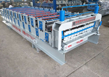 China White Color Smart Double Layer Roll Forming Machine For Corrugated Tile supplier