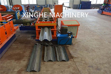 China Smart Highway Guardrail Roll Forming Machine For 2 Wave Galvanized Guardrail supplier