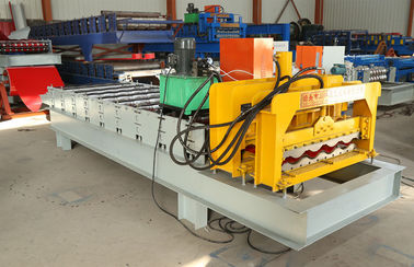 China Roofing Glazed Step Tiles Roll Forming Machinery For IBR And Corrugated Roof Sheet supplier