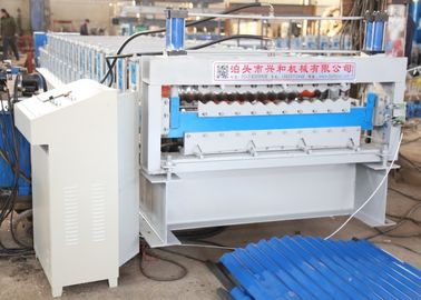China Double Layer Corrugated Roof Tile Roll Forming Machine/ Aluminum Metal Roofing Sheet Making Machine supplier