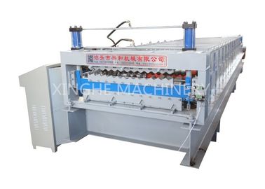 China Aluminum Roof Sheet Double Layer Roll Forming Machine , IBR Step Tile Roll Forming Machine supplier