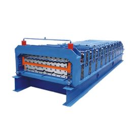 China Double Layer Metal Roofing Sheet Ibr Roof Panel Roll Forming Machine supplier