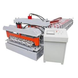 China Roof Tile Galvanized Steel Corrugated Forming Machine Roof Tile Corrugated Sheet Cold Roll Forming Machine supplier