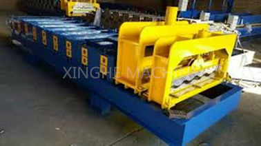 China 3kw Roof Roll Forming Equipment / Tiles Making Machine With 9 Rows Rollers supplier