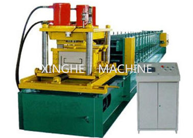 China 7.5 KW Galvanized Steel Purlin Roll Forming Machine With 6 Ton High Capacity supplier