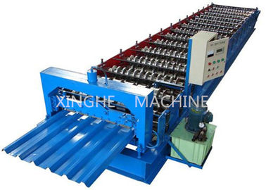 China Sheet Metal Glazed Tile Roll Forming Machine With 4 Tons High Capacity supplier