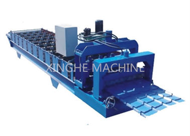 China Industrial Aluminum Step Tile Roll Forming Machine With Metal Slitter Machine  supplier