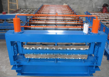 China Metal Roofing Sheet Double Layer Roll Forming Machine With CE / SGS Certificates supplier