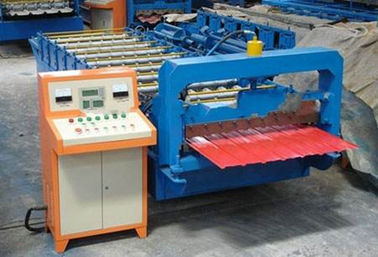 China 3KW 380V Trapezoidal Sheet Roll Forming Machine For Steel Wall Panel Making supplier