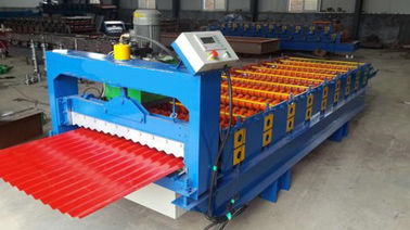 China 3kw Aluminium Wall Panel Roll Forming Machine with Hydraulic moulding cutter supplier