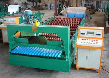 China 3.8T Metal Roof Forming Machine With PLC Frequency Conversion Control System supplier