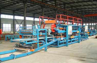 China Computer Control Sandwich Panel Roll Forming Machine With Sheet Shearing Machine supplier