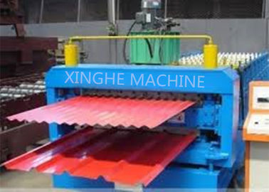 China Galvanized Metal Double Layer Roofing Sheet Roll Forming Machine / Roll Former Machinery supplier