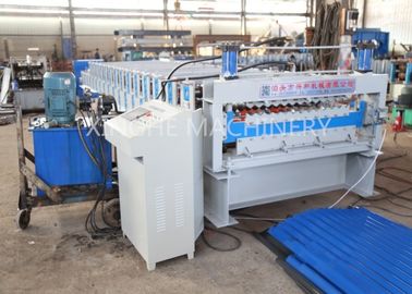 China PLC Automatic Zinc Roofing Roll Forming Machine / Corrugated Roof Sheet Making Machine supplier