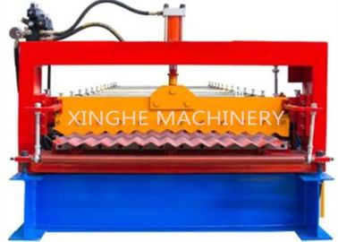 China Automatic 850 Metal Roofing Corrugated Tile Roll Forming Machine / Colored Steel Sheet Roll Making Machine supplier