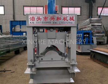 China Automatic Roof Ridge Cap Tile Cold Roll Forming Machine / Glazed Aluminum Metal Rib Tile Forming Machine supplier