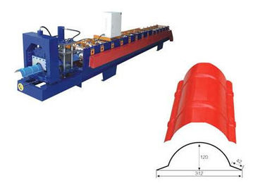 China Steel Ridge Cap Roll Forming Machine , Sheet Metal Forming Equipment supplier