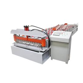 China 3 Phase 4kw 380V PPGI Steel Corrugated Sheet Roll Forming Machine Tile Type supplier