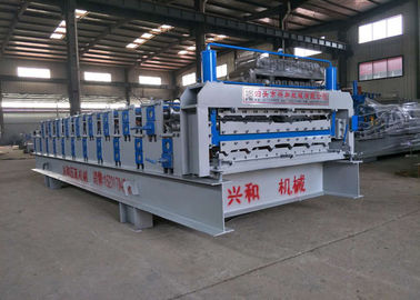 4Ton Double Layer Roll Forming Machine With Carbon Steel 45 Rolling Material supplier