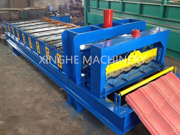 Automatic Glazed Tile Roll Forming Machine With 2.5 Ton Capacity Decoiler supplier