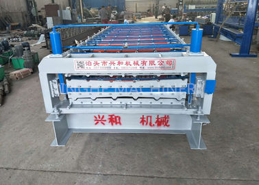 White Color Smart Double Layer Roll Forming Machine For Corrugated Tile supplier