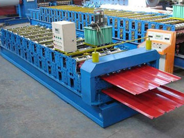 CE Double Layer Roll Forming Machine , Trapezoidal Sheet Roll Forming Machine supplier