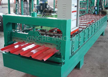 1050 Automatic Roof Metal Sheet Roll Forming Machine / Galvanized Sheet Metal Forming Machine supplier