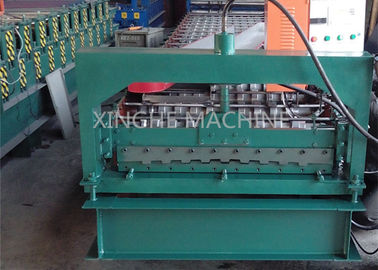 PPGI Steel Roller Shutter Door Roll Forming Machine With 3kw Power Motor Control supplier