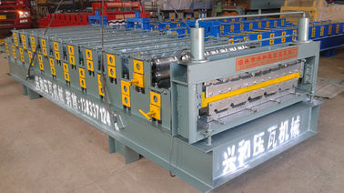 Automatic Double Deck Roll Forming Machine For Making Steel Roof Panel supplier