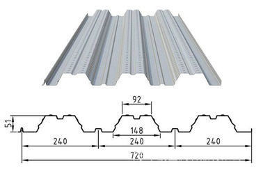 Metal Floor Decking Sheet Roll Forming Machine With 10 - 12m / Min Working Speed supplier