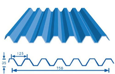 Industrial Steel Aluminum Corrugated Roll Forming Machine With PLC Control supplier