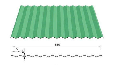 3kw Colored Steel Corrugated Forming Machine With  5 Ton Loading Capacity supplier