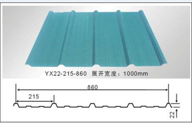 5.5KW High Speed Roof Panel Roll Forming Machine With High Precision In Cutting supplier