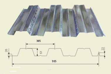 Automatic High Speed Sheet Metal Roll Forming Machine For Making Floor Decks supplier