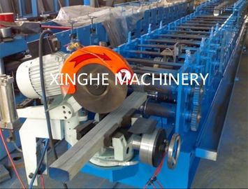 Downspout Pipe Roll Forming Machine PLC Control And Hydraulic Station supplier