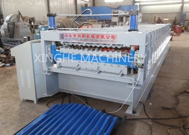 Double Layer Roll Forming Machine , Metal Roofing Corrugated Steel Sheet Wall Panel Tile Making Machine supplier