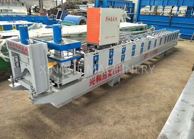 Automatic Roof Ridge Cap Tile Cold Roll Forming Machine / Glazed Aluminum Metal Rib Tile Forming Machine supplier